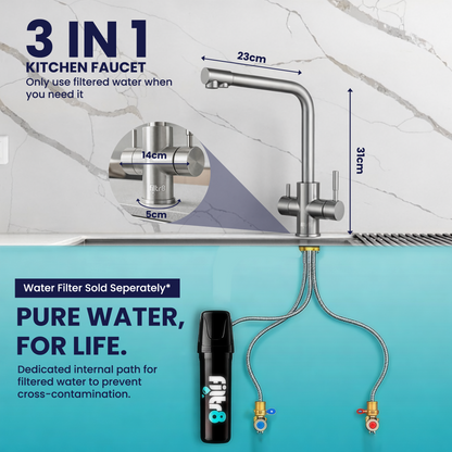 Filtr8™ Three-Way Filter Tap | Cold, Hot and Filtered Water
