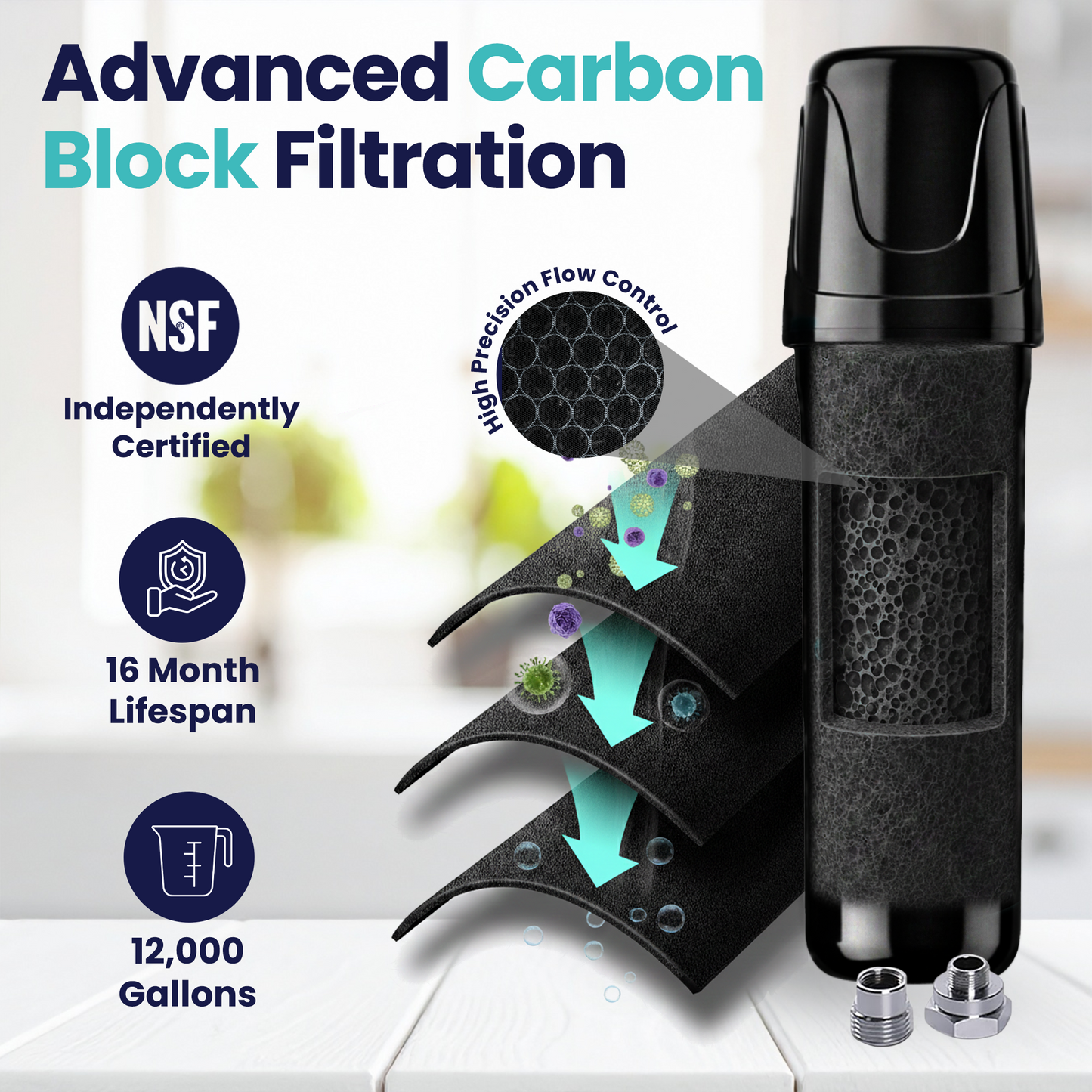 Filtr8™ Under Sink Water Filter Kit - 99% Lead & PFAS Removal