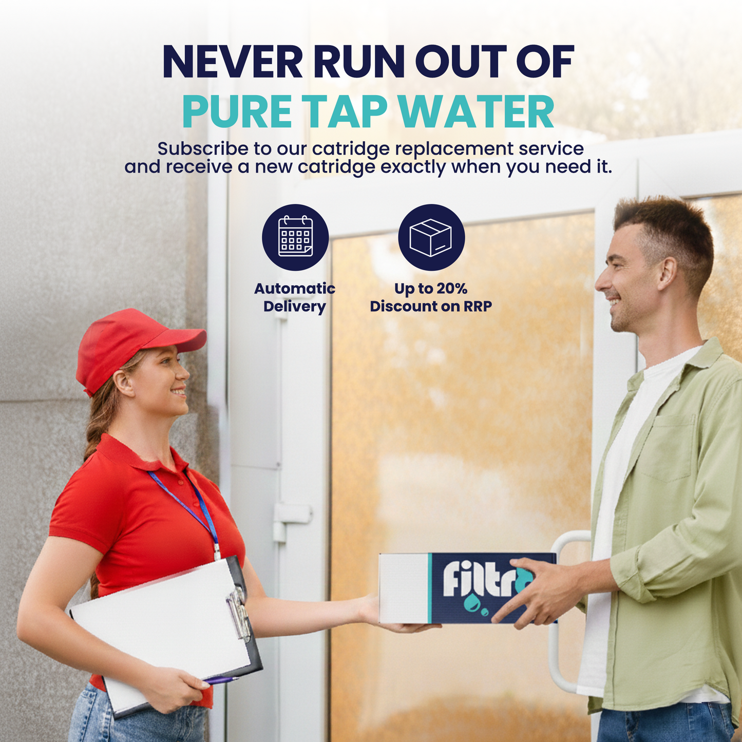 Filtr8™ Water Filter Cartridge - 12,000 Gallon Capacity