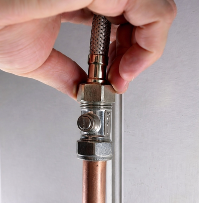 Step 2: Attach the inlet hose